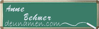 Anne Behmer Visitenkarte